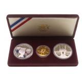 1984 US OLYMPIC SILVER & GOLD COIN PROOF SET