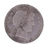 1892 US SILVER BARBER HALF DOLLAR COIN