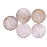 1923-1928 US SILVER PEACE DOLLARS