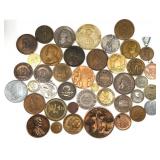 20TH C. BRASS, BRONZE & PEWTER TABLE MEDALS