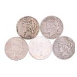 1922-1924 US SILVER PEACE DOLLARS