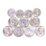 1954 - 1964 US SILVER QUARTERS & HALF DOLLARS - UN