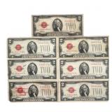 1928 US RED SEAL 2 DOLLAR NOTES