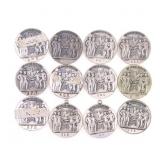 STERLING SILVER 1926 US STEEL CORP 25-YEAR MEDALS