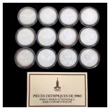 1980 MOSCOW OLYMPICS COMMEMORATIVE SILVER COINS