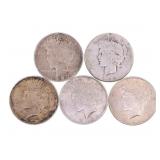 1922-1924 US SILVER PEACE DOLLARS