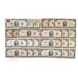 20TH C. US $2 RED SEAL & FIRST DAY STAMP ISSUE NOT