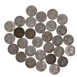 1934-1964 US SILVER WASHINGTON QUARTERS - $7.50 FA