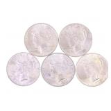 1922-1924 US SILVER PEACE DOLLARS - UNC