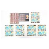 WWII, ELVIS, AND MARILYN MONROE POSTAGE STAMP SHEE