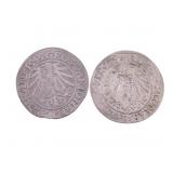 16TH C. GERMAN STATES PRUSSIA GROSCHEN SILVER COIN