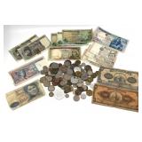 FOREIGN COIN & CURRENCY EXPLORER LOT