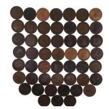 1877-1967 GREAT BRITAIN COPPER PENNIES