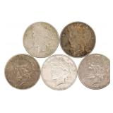 1923-1925 US SILVER PEACE DOLLARS