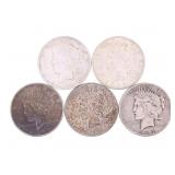 1922-1934 US SILVER PEACE DOLLARS