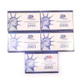 1999-2005 US MINT PROOF COIN SETS