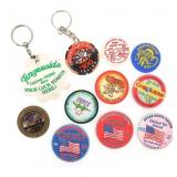COMMEMORATIVE CASINO TOKENS & KEY CHAINS