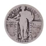 KEY DATE 1927-S US STANDING LIBERTY QUARTER