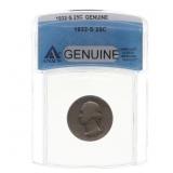 1932-S US WASHINGTON 25C SILVER COIN ANACS GENUINE