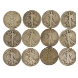 US SILVER WALKING LIBERTY HALF DOLLARS