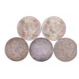 1923-1935 US SILVER PEACE DOLLARS