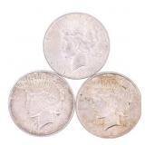 1922-1924 US SILVER PEACE DOLLARS