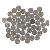 1952-1963 US SILVER ROOSEVELT DIMES  - $5 FACE VAL