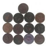 1816-1854 US BRAIDED HAIR COPPER LARGE CENTS