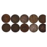 1862-1907 US INDIAN HEAD 1-CENT COINS