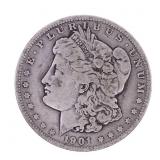 1901-P US MORGAN SILVER DOLLAR