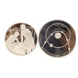 FRANKLIN MINT STERLING SILVER COMET COMMEMORATIVE