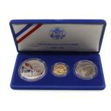 US GOLD & SILVER LIBERTY 3 COIN SET