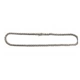 STERLING SILVER BYZANTINE LINK CHAIN NECKLACE