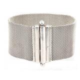 STERLING SILVER INDIAN RAJASTHAN WOVEN MESH BRACEL