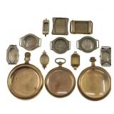 GOLD-FILLED WRIST & POCKET WATCH CASES