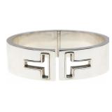 TIFFANY & CO. STERLING SILVER CUFF T CUT-OUT BRACE
