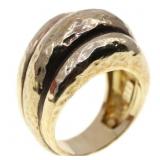 STERLING SILVER VERMEIL FASHION RING