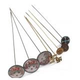 EARLY 20TH C. HATPINS WITH ENAMEL HEADS