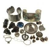 STERLING SILVER SOUTHWESTERN-STYLE FASHION JEWELRY