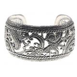 STERLING SILVER CAROLYN POLLACK CUFF BRACELET