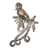 .900 SILVER QUETZAL BIRD BROOCH