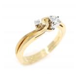 14K YELLOW GOLD 0.23 CTW DIAMOND WEDDING RING SET