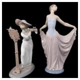 LLADRO PORCELAIN FIGURINES - LOT OF 2