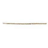 14K YELLOW GOLD HERRINGBONE TWIST BRACELET