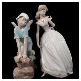 LLADRO PORCELAIN FIGURINES - LOT OF 2