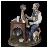 LLADRO PORCELAIN FIGURINE "THE PUPPET PAINTER"