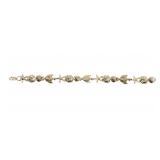 14K YELLOW GOLD MARINE-LIFE FASHION BRACELET