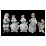 LLADRO PORCELAIN FIGURINES - LOT OF 5