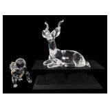 SWAROVSKI CRYSTAL FIGURINES - LOT OF 2