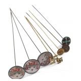 EARLY 20TH C. HATPINS WITH ENAMEL HEADS